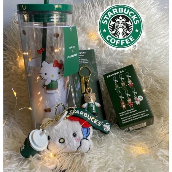 Starbucks 2025 Hello Kitty Holiday Bundle NWT - Picture 1 of 14